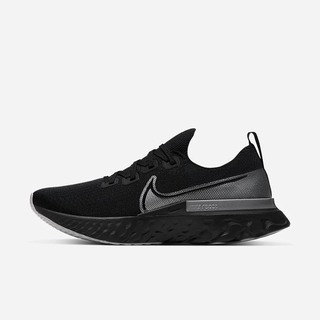 Adidasi Alergare Nike React Infinity Run Flyknit Barbati Negrii Metal Argintii Gri Inchis | UIMY-271